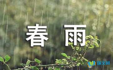 有关春雨作文300字4篇