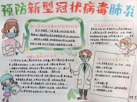 抗击肺炎疫情小学生手抄报素材