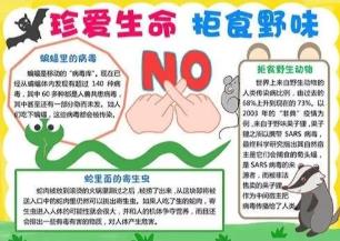 抗击肺炎疫情小学生手抄报素材