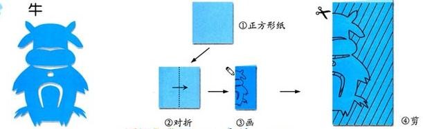 对称动物简单剪纸图案大全