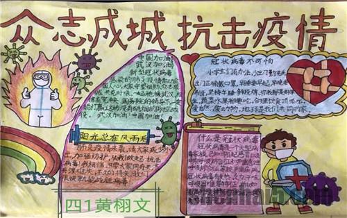 2020防疫情的画怎么画_小学生卫生防疫手抄报